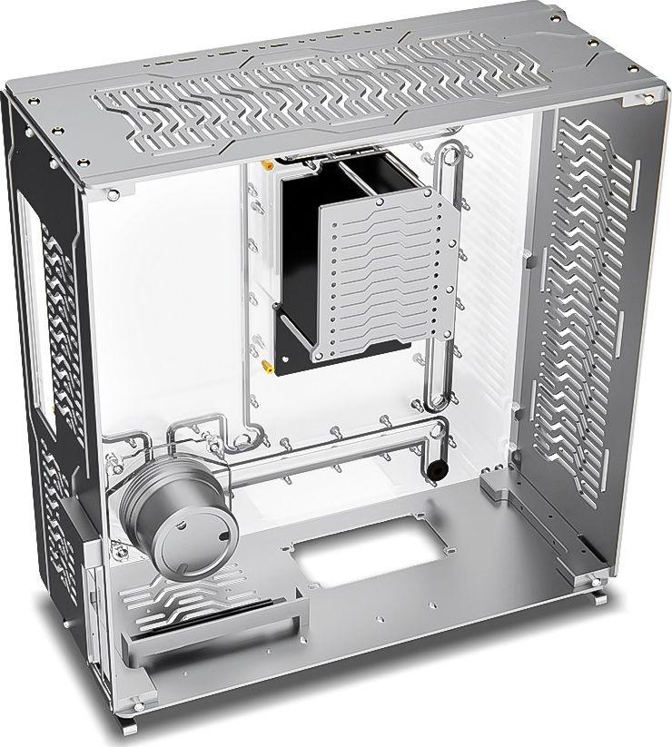 Kasë Singularity Wraith, e argjendtë, Midi Tower