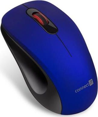 Mouse pa tel Connect IT MUTE CMO-2230-BL, 1200 DPI, 2.4 GHz, blu
