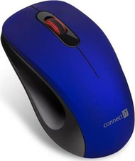 Mouse pa tel Connect IT MUTE CMO-2230-BL, 1200 DPI, 2.4 GHz, blu