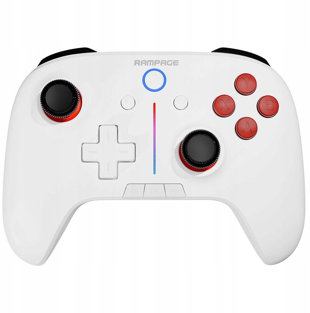 Gamepad wireless Rampage Hydra, Bluetooth, USB C, i bardhë