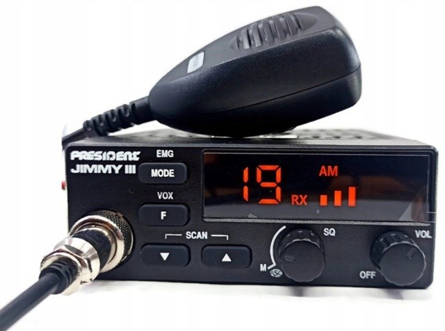 Radio CB President Jimmy III VOX, 40 kanale, 4W, kompakte