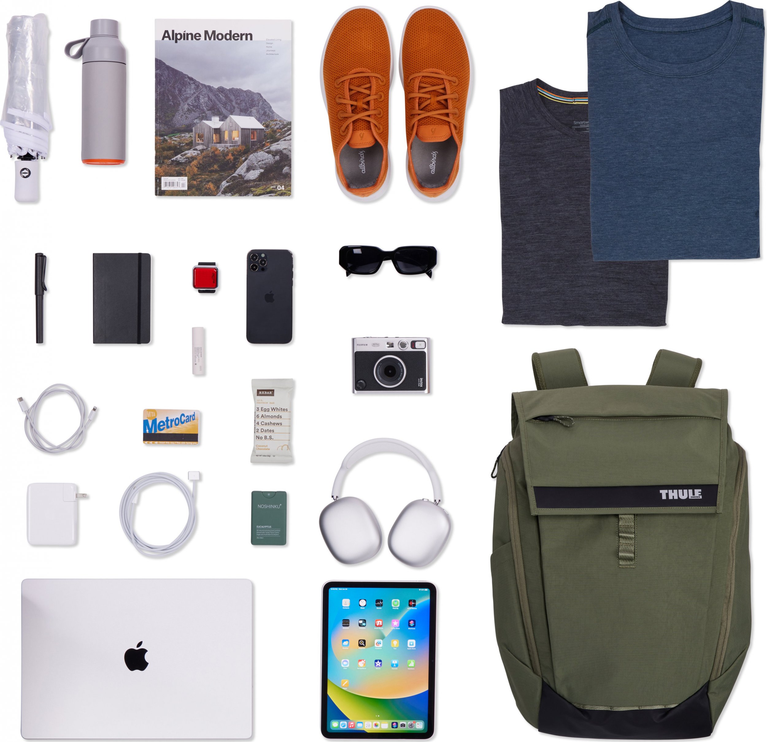 Çantë shpine Thule Paramount PARABP-3216, 27L, e papërshkueshme nga uji, jeshile Soft Green