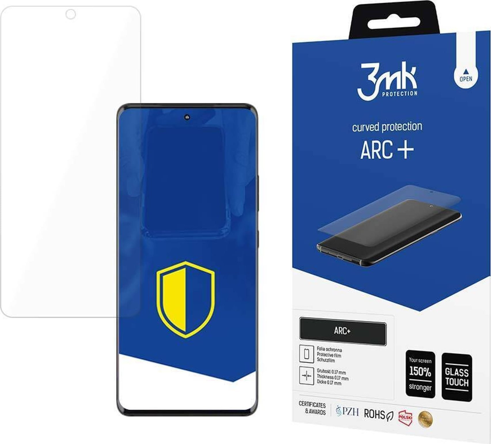 Folie mbrojtëse 3mk ARC+, për Motorola Edge 50 Pro, transparente