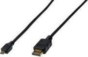 Kabllo HDMI Digitus High Speed, Micro HDMI në HDMI, me Ethernet