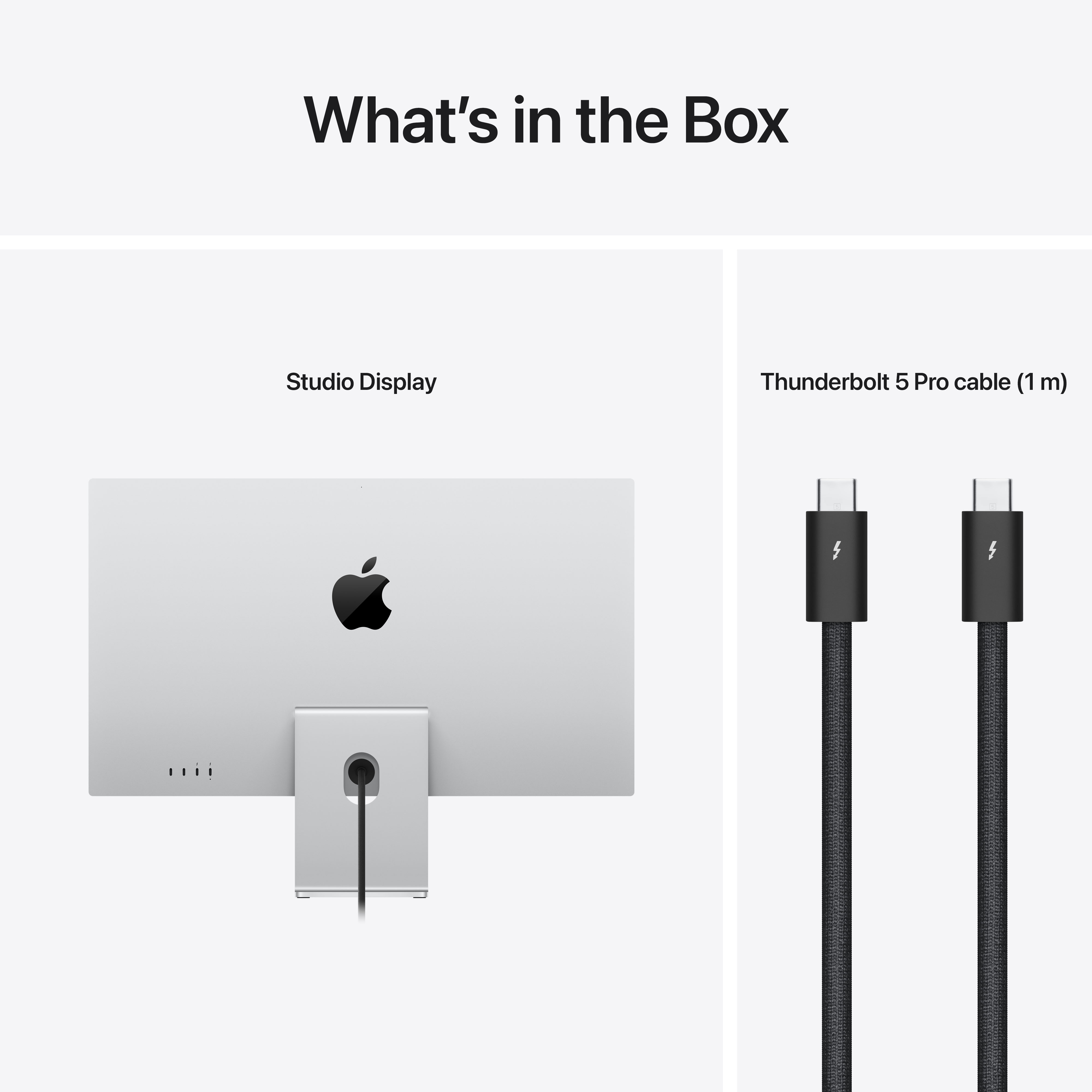 Apple Studio Display, Standard glass, Tilt-adjustable stand
