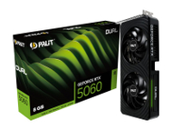 Kartë grafike Palit GeForce RTX 5060 Dual, 8GB GDDR7, NVIDIA, e zezë