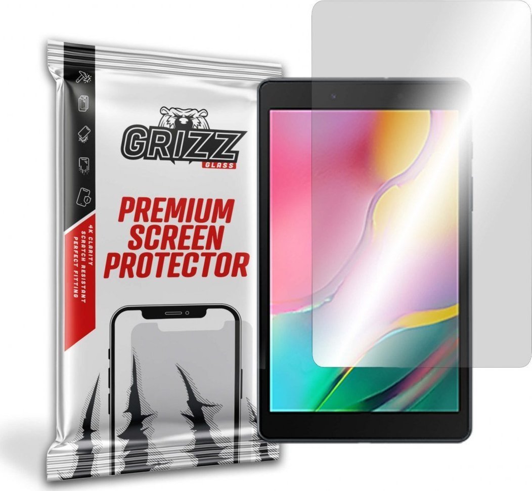 Xham mbrojtës GrizzGlass për Samsung Galaxy Tab A 8.0 2019, xham hibrid, transparent