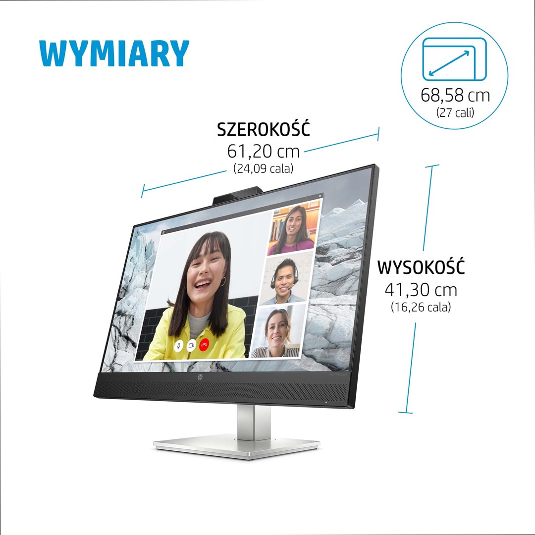 Monitor HP E27m G4, 27", QHD 2560x1440, IPS, argjendtë