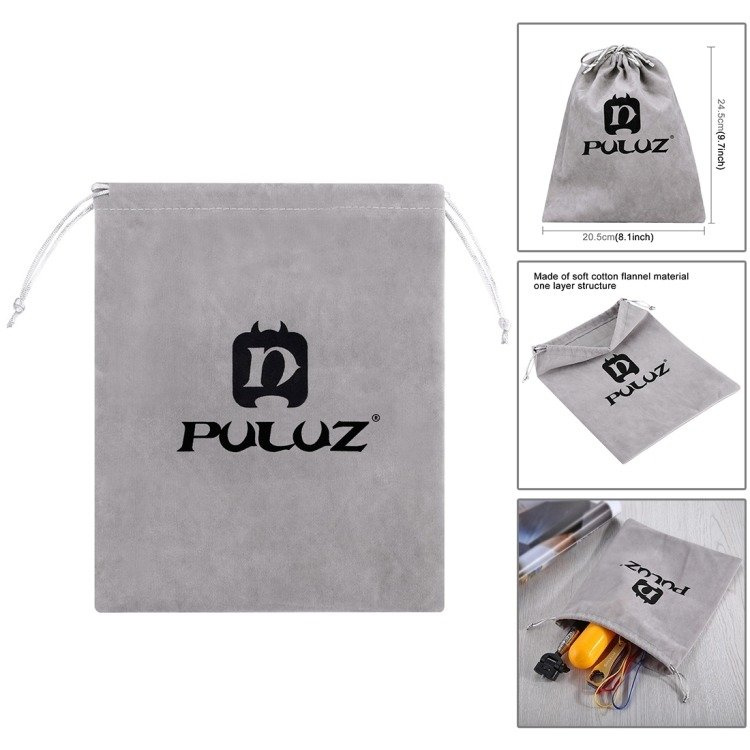 Set aksesorësh Puluz 43 në 1, për DJI Osmo Pocket dhe GoPro, me kuti transporti, i zi