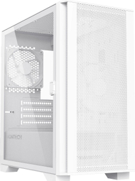 Куќиште за компјутер Montech AIR 100 LITE, MicroATX, калено стакло, бело