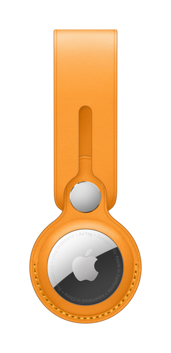 Apple AirTag Leather Loop, California Poppy (Seasonal Summer2021)