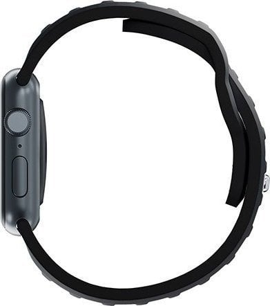 Rrip ore 3mk Silicone Watch Strap për Apple Watch, 38/40/41 mm, silikon, i zi