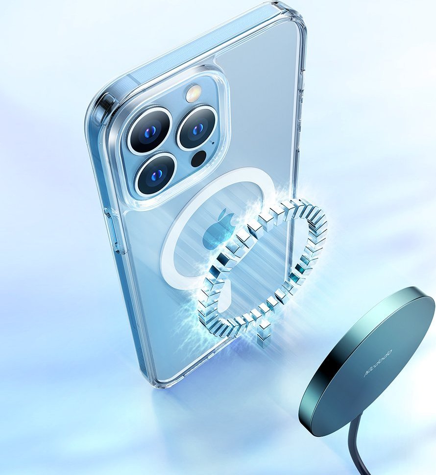 Mbulesë magnetike transparente Mcdodo PC-1890, për iPhone 12 12 Pro, transparente