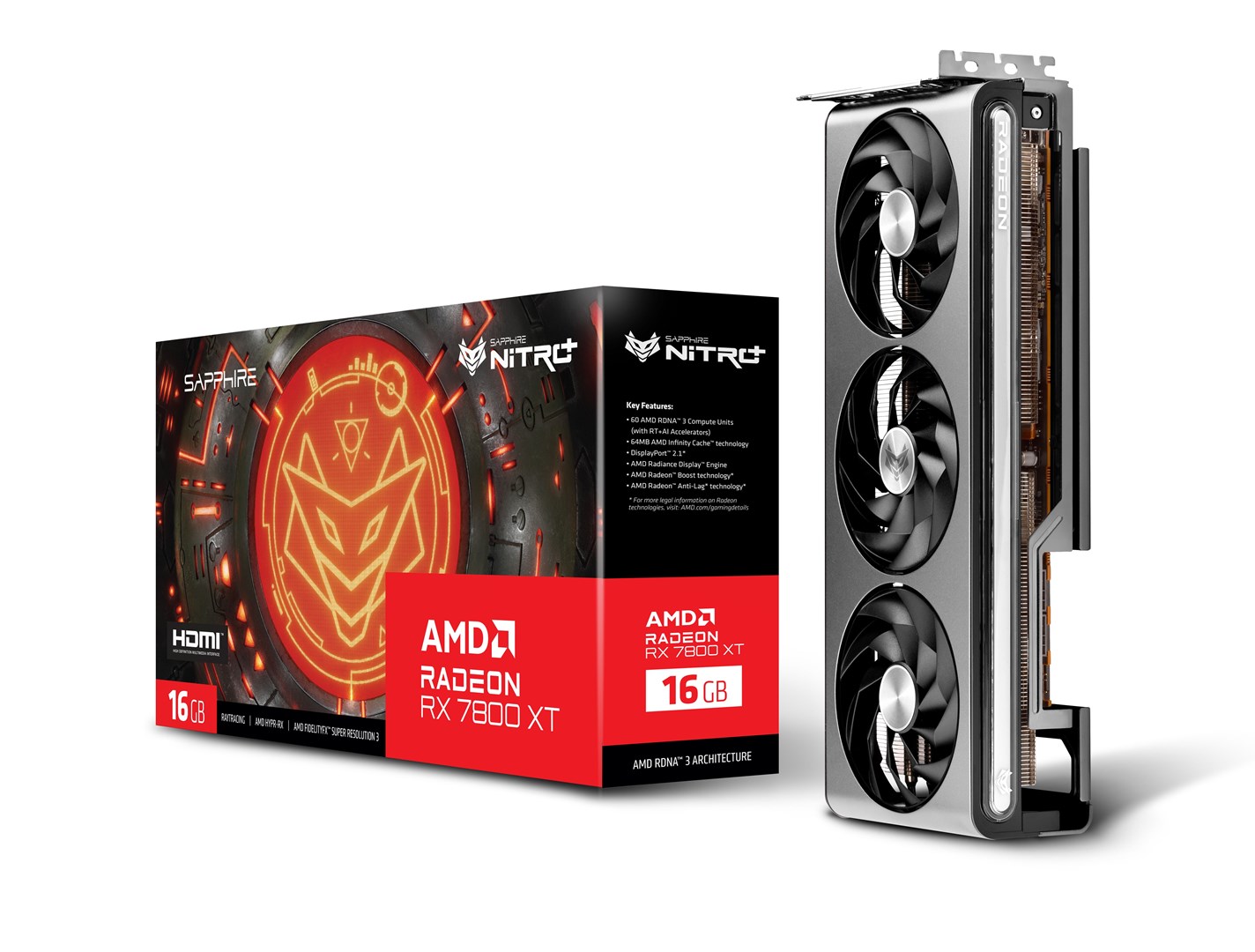 Kartelë grafike Sapphire Nitro+ Radeon RX 7800 XT 16GB GDDR6