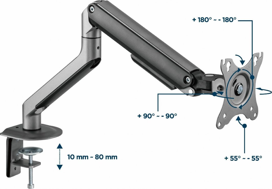 Mbajtëse për monitor Gembird MA-DA1-05, 32"