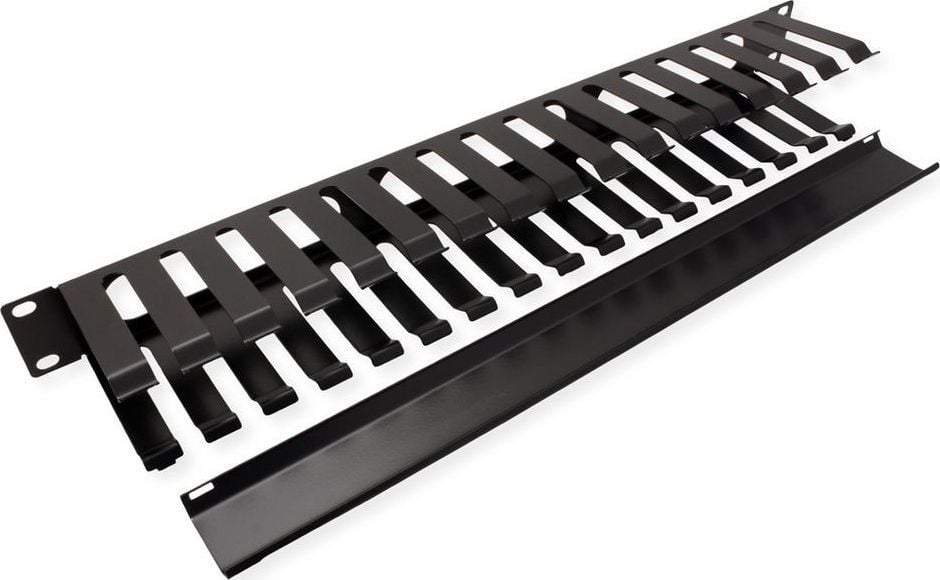 Organizues kabllosh 19" 1U, 40x80mm, i zi