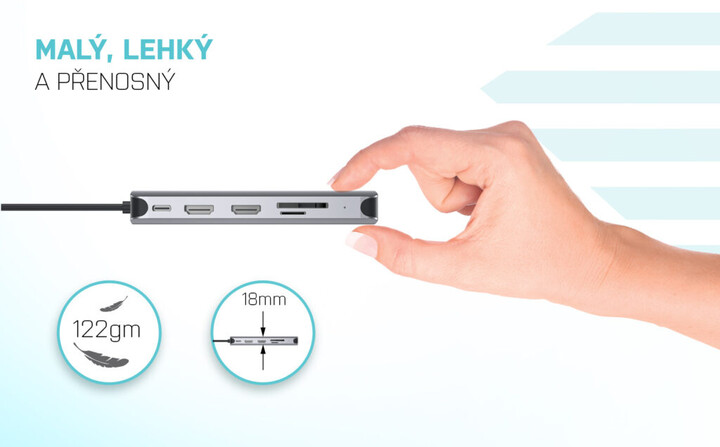 Stacion docking i-tec USB 3.0/USB-C/Thunderbolt 3, 3x Display, LAN, PD 100W