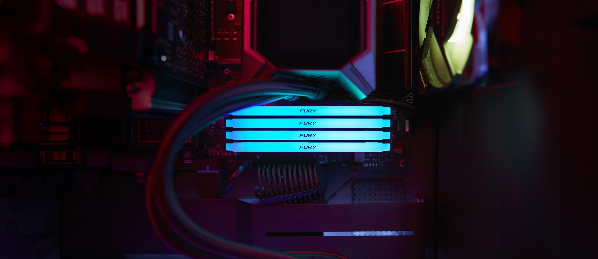 Memorie RAM Kingston FURY 16GB 3200MT/s DDR4 CL16 DIMM (Kit of 2) Beast RGB