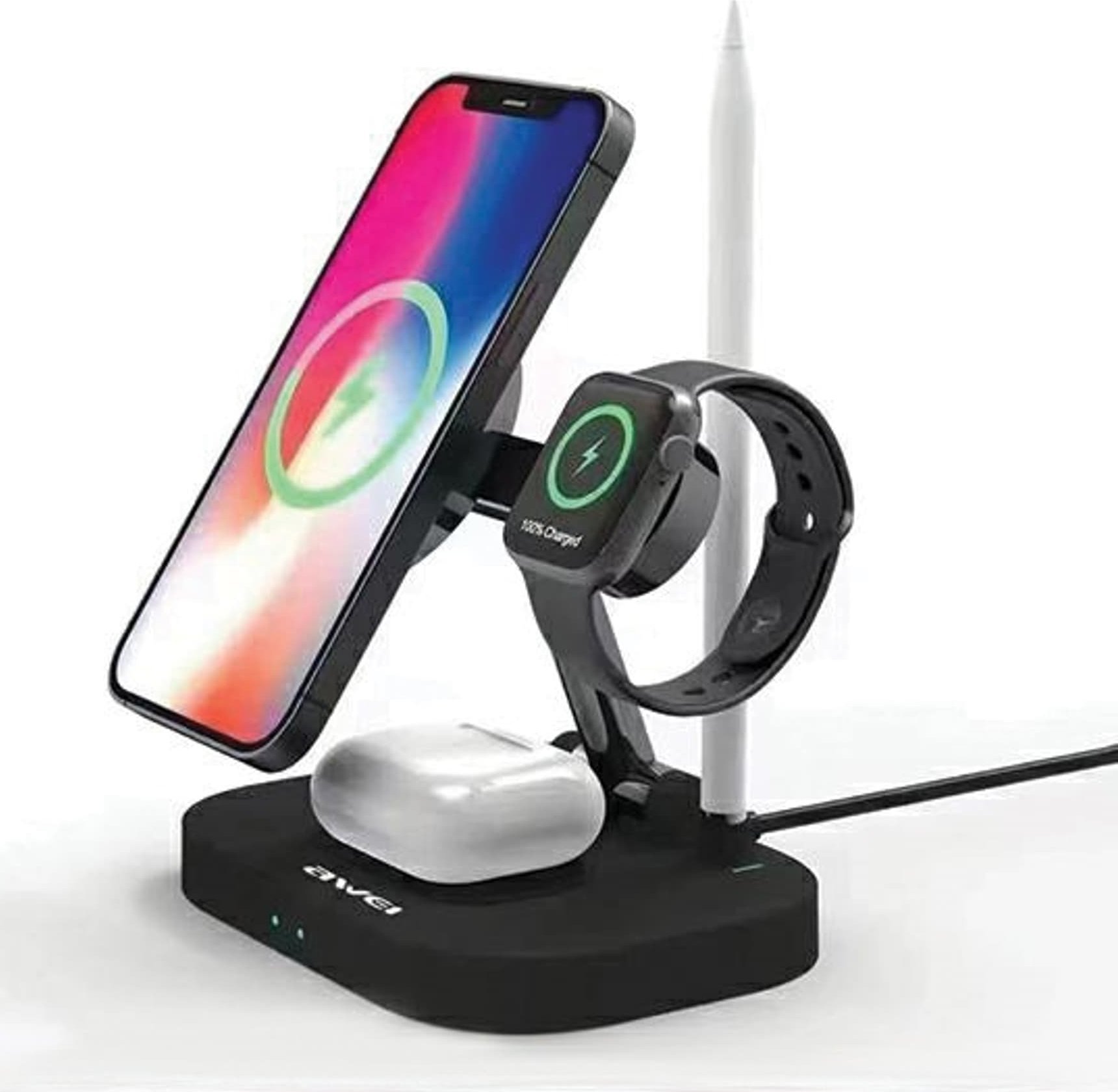 Karikues wireless Awei W22 4in1, 15W, Fast Charging, i zi