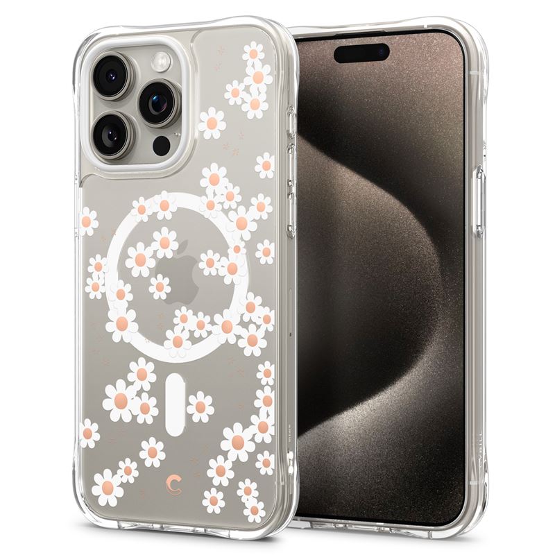 Mbrojtëse për celular iPhone 15 Pro Max Spigen Cyrill Cecile MagSafe, transparente