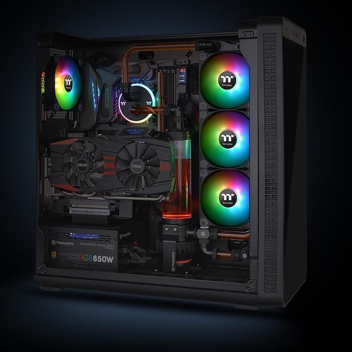 Ftohës Thermaltake Pure Plus 14 RGB 3-pack fan + Hub (CL-F064-PL14SW-A)