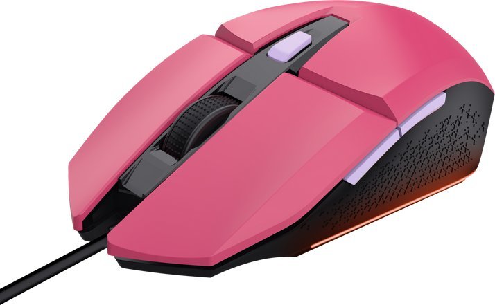 Maus gaming Trust GXT 109 Felox, LED, me kabllo, rozë