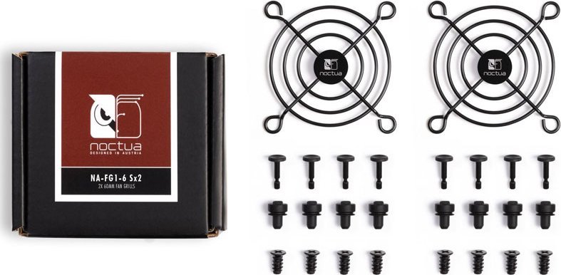 Grilë ventilatori Noctua NA-FG1-6 Sx2, 60 mm, set 2 copë, e zezë