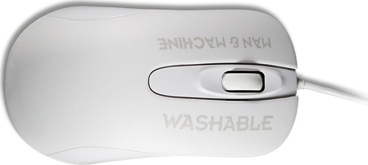 Mi kompjuterik Man and Machine Cool Mouse, me kabllo, USB, i bardhë