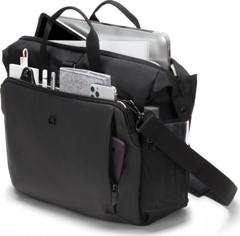 Çantë laptopi Dicota Top Traveller Go D31863 RPET, 15.6", material i papërshkueshëm nga uji, e zezë