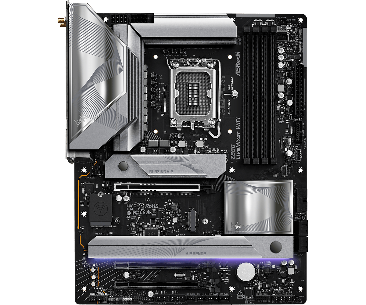 Motherboard ASRock Z890 LiveMixer WIFI, DDR5, PCIe 5.0, ATX