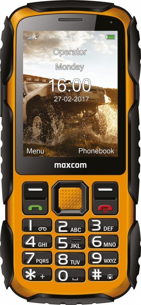 Telefoni i qëndrueshëm MM920l Strong, ekran 2.8", bateri 1400mAh, i verdhë