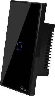 Çelës muri smart Sonoff T3US1C, 1 kanal, Wi Fi, i zi