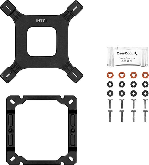 Ftohës CPU Deepcool AG400 BK ARGB, 120mm, 220W TDP, i zi