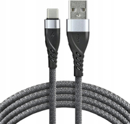 Kabllo USB Everactive USB A në USB C, 2m, 100W, najlon i gërshetuar
