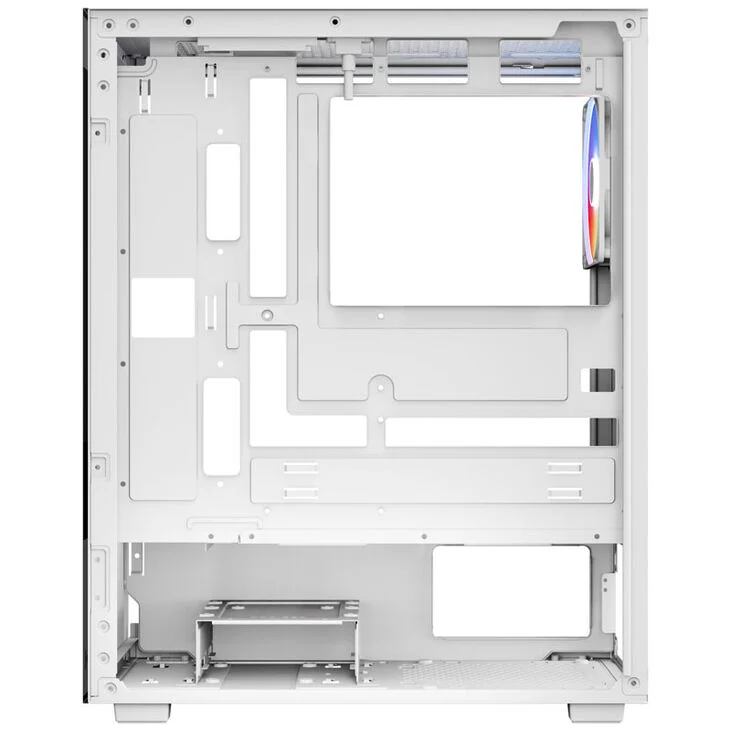 [OUTLET] Kasë Aerocool Pivot-G-BK-v2 Midi-Tower, Tempered Glass, e bardhë