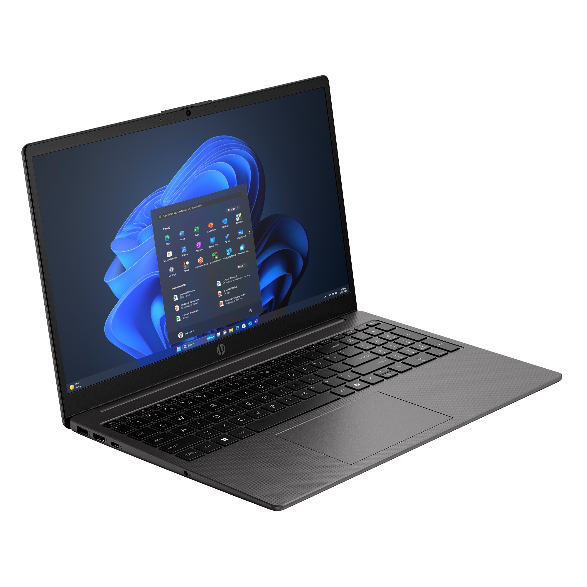 Laptop HP NTB 250R G10 C3-100U, 15.6", Intel Core 3 100U, 8GB, 512GB, i hirtë