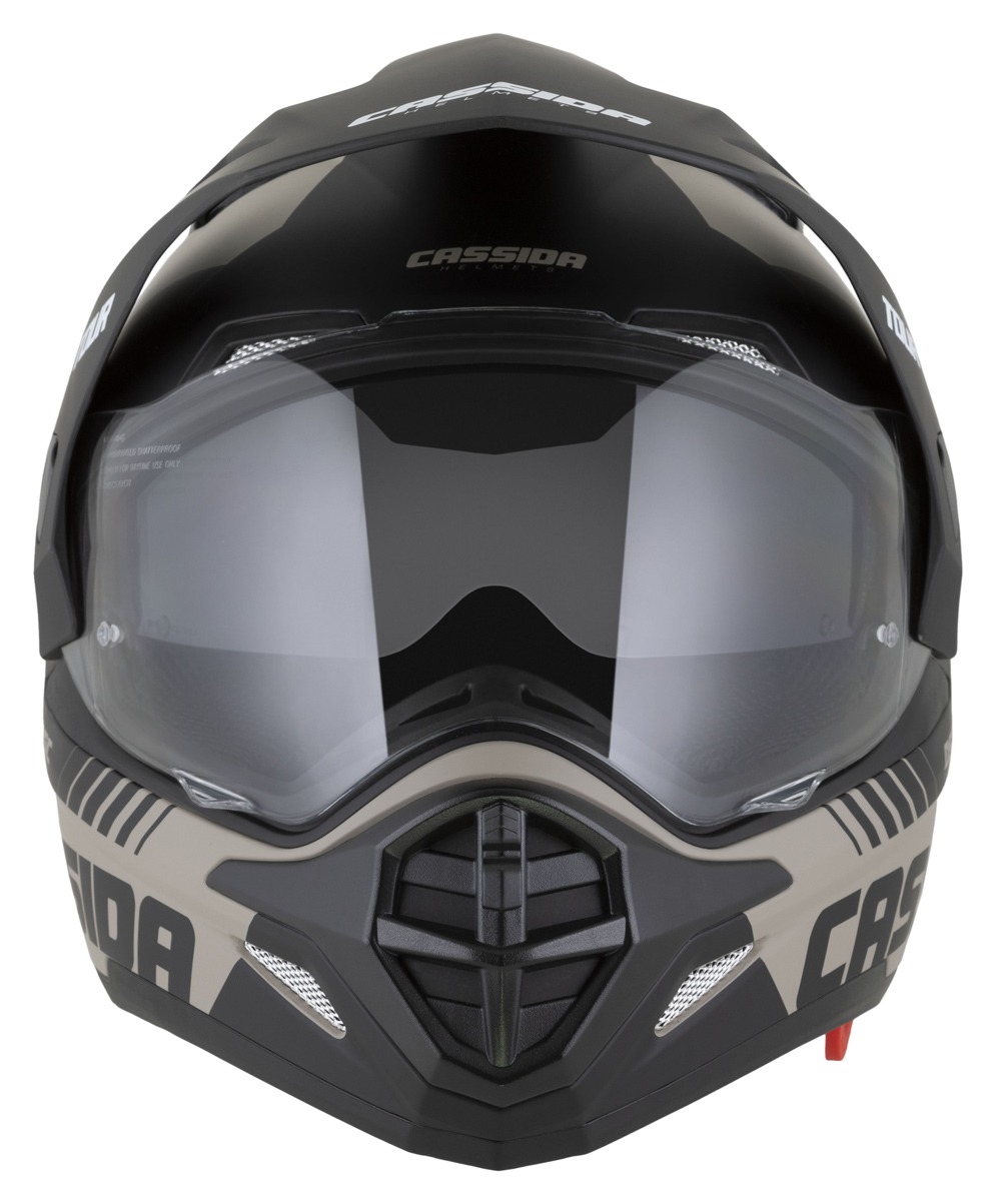 Kaskë moto CASSIDA Tour 2.0 Dual, polikarbonat, visor Pinlock ready, rërë mat e zezë