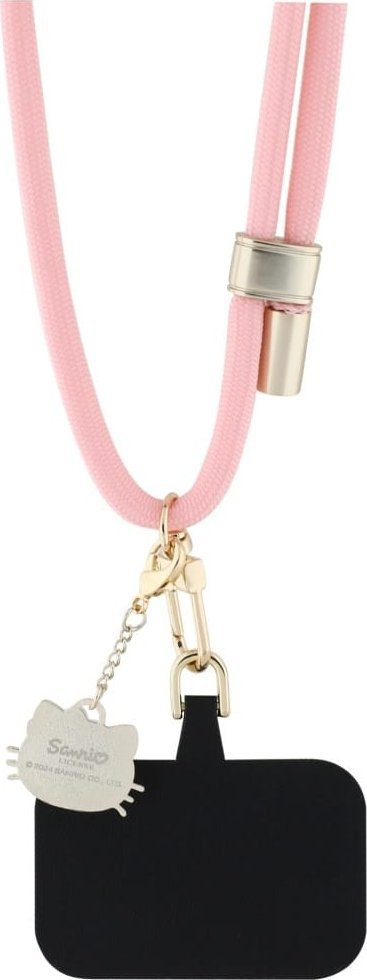 Lanyard universal për telefon Rowa Hello Kitty Patch, najlon, rozë
