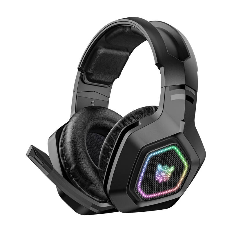 Kufje gaming Onikuma B100, wireless Bluetooth, RGB, të zeza