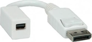 Adapter Roline 12.03.3132, DisplayPort në Mini DisplayPort, i bardhë