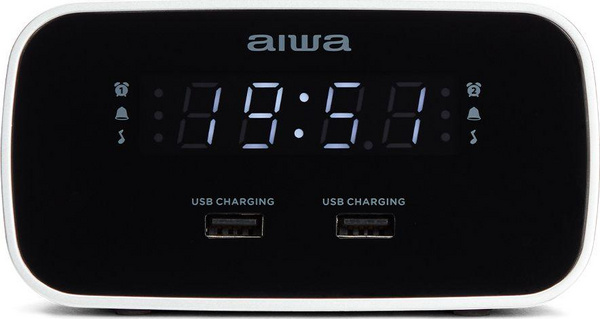 Orë alarmi digjitale Aiwa CRU-19, radio FM, dy alarme, e zezë