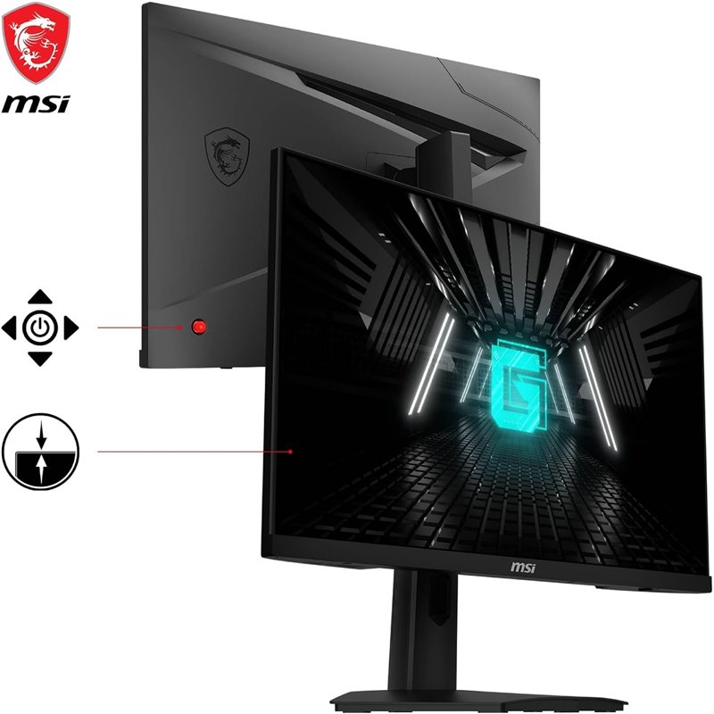 Monitor MSI G244F E2, 23.8", 1920 x 1080, Full HD, 180 Hz, i zi