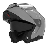 Helmetë modulare motoçiklete Nox N967, polikarbonat, hipolergjike, gri