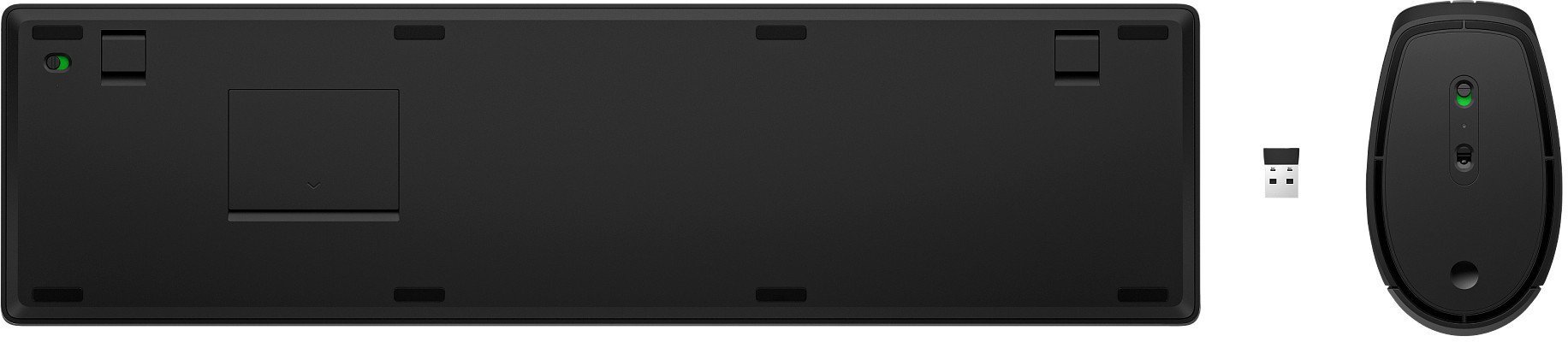 Set tastierë dhe mi wireless HP 655, USB, me taste programueshme, i zi