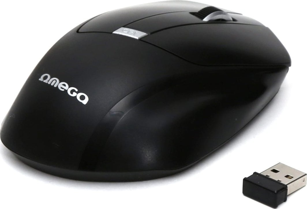 Maus wireless Omega OM216, 1600 DPI, 2.4GHz USB nano, i zi