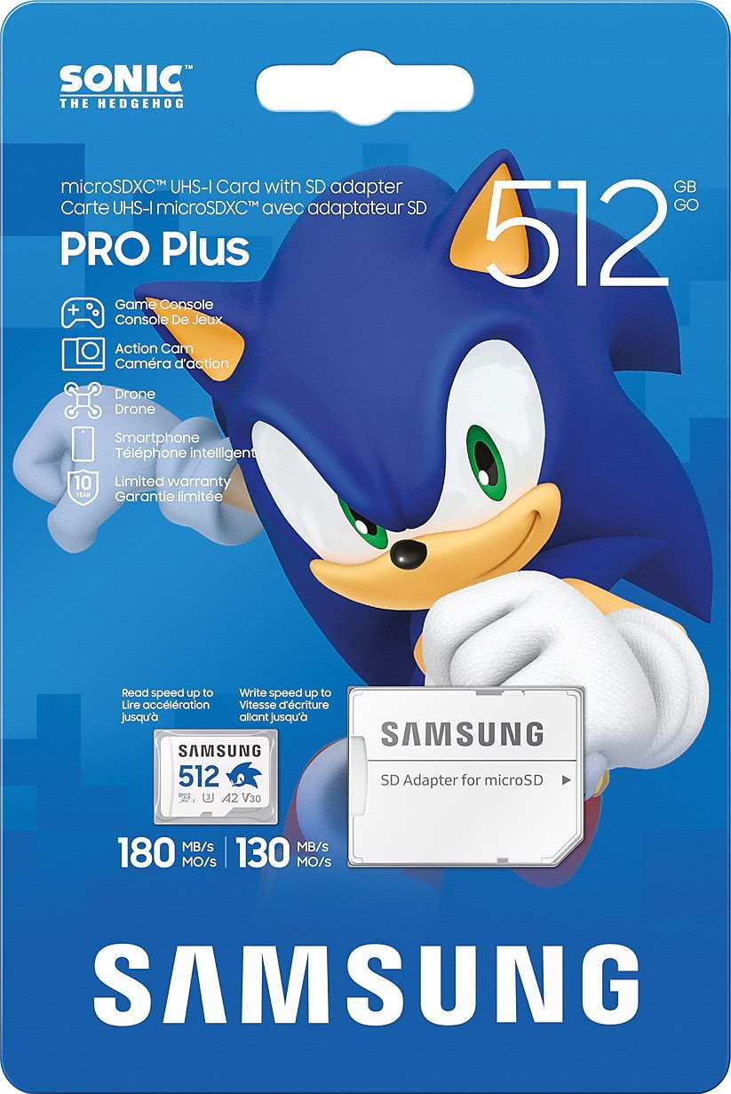 Kartë memorje Samsung Sonic Pro+ microSD, 128GB, Class e shpejtë, shumëngjyrëshe