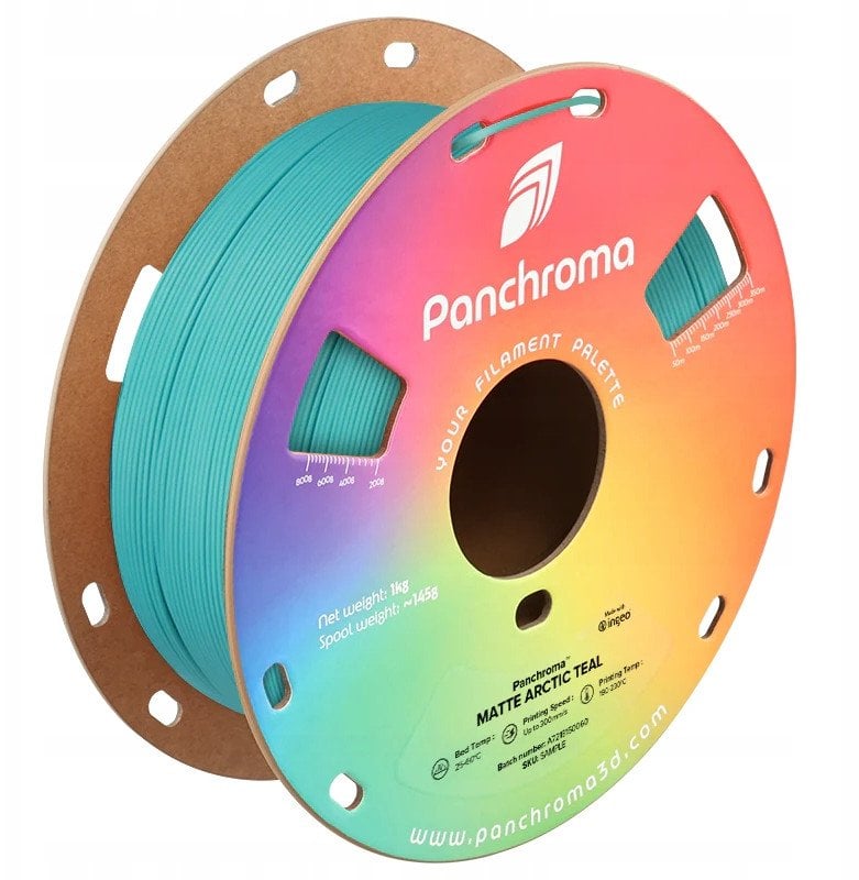 Filament 3D Polymaker Panchroma Matte PLA, 1.75mm, 1kg, argjend