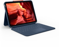 Kape-tastierë Logitech Rugged Combo 4 Touch, për iPad gjenerata e 10, me touchpad, blu klasike