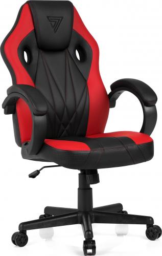 [OUTLET] Karrigë për lojëra SENSE7 Prism, e zezë/kuqe				