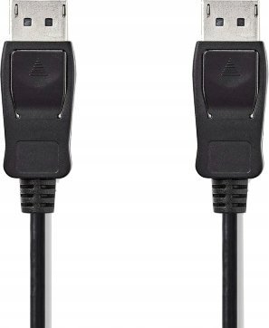 Kabllo DisplayPort Nedis, 2m, 4K 60Hz, e zezë